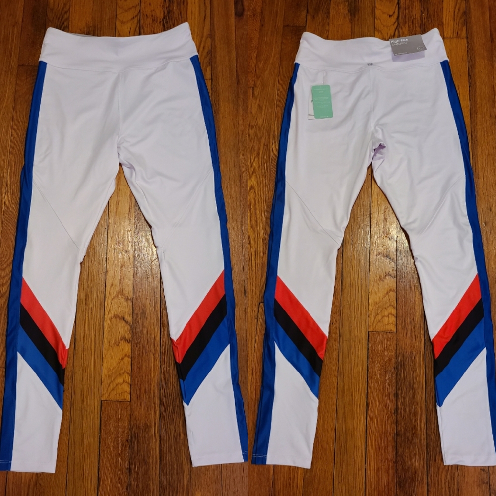 Forever 21 white high-rise leggings